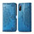 Custodia Portafoglio In Pelle Fantasia Modello Cover con Supporto per Sony Xperia L4 Blu