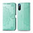 Custodia Portafoglio In Pelle Fantasia Modello Cover con Supporto per Sony Xperia L4 Verde