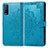 Custodia Portafoglio In Pelle Fantasia Modello Cover con Supporto per Vivo Y20 Blu