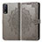 Custodia Portafoglio In Pelle Fantasia Modello Cover con Supporto per Vivo Y20s Grigio