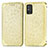 Custodia Portafoglio In Pelle Fantasia Modello Cover con Supporto S01D per Huawei Honor X10 Max 5G Oro