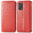 Custodia Portafoglio In Pelle Fantasia Modello Cover con Supporto S01D per Oppo A74 4G Rosso