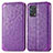 Custodia Portafoglio In Pelle Fantasia Modello Cover con Supporto S01D per Oppo F19s Viola