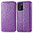 Custodia Portafoglio In Pelle Fantasia Modello Cover con Supporto S01D per Oppo K9S 5G Viola