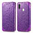 Custodia Portafoglio In Pelle Fantasia Modello Cover con Supporto S01D per Samsung Galaxy A11 Viola