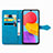 Custodia Portafoglio In Pelle Fantasia Modello Cover con Supporto S01D per Samsung Galaxy M13 4G