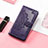 Custodia Portafoglio In Pelle Fantasia Modello Cover con Supporto S01D per Samsung Galaxy M13 4G