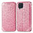 Custodia Portafoglio In Pelle Fantasia Modello Cover con Supporto S01D per Samsung Galaxy M32 4G