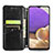 Custodia Portafoglio In Pelle Fantasia Modello Cover con Supporto S01D per Samsung Galaxy M32 5G