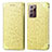 Custodia Portafoglio In Pelle Fantasia Modello Cover con Supporto S01D per Samsung Galaxy Note 20 Ultra 5G Oro