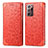 Custodia Portafoglio In Pelle Fantasia Modello Cover con Supporto S01D per Samsung Galaxy Note 20 Ultra 5G Rosso