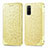Custodia Portafoglio In Pelle Fantasia Modello Cover con Supporto S01D per Samsung Galaxy S20 5G Oro