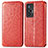 Custodia Portafoglio In Pelle Fantasia Modello Cover con Supporto S01D per Vivo X70 5G Rosso