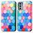 Custodia Portafoglio In Pelle Fantasia Modello Cover con Supporto S02D per Motorola Moto Edge Lite 5G