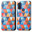 Custodia Portafoglio In Pelle Fantasia Modello Cover con Supporto S02D per Motorola Moto G Pure