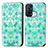 Custodia Portafoglio In Pelle Fantasia Modello Cover con Supporto S02D per Oppo Reno5 A