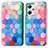 Custodia Portafoglio In Pelle Fantasia Modello Cover con Supporto S02D per Oppo Reno7 A