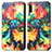 Custodia Portafoglio In Pelle Fantasia Modello Cover con Supporto S02D per Samsung Galaxy A50 Multicolore
