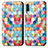 Custodia Portafoglio In Pelle Fantasia Modello Cover con Supporto S02D per Samsung Galaxy A50 Rosso Rosa