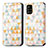 Custodia Portafoglio In Pelle Fantasia Modello Cover con Supporto S02D per Samsung Galaxy A51 4G Bianco