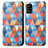 Custodia Portafoglio In Pelle Fantasia Modello Cover con Supporto S02D per Samsung Galaxy A51 4G Marrone