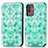 Custodia Portafoglio In Pelle Fantasia Modello Cover con Supporto S02D per Samsung Galaxy M13 5G