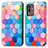 Custodia Portafoglio In Pelle Fantasia Modello Cover con Supporto S02D per Samsung Galaxy M13 5G