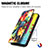 Custodia Portafoglio In Pelle Fantasia Modello Cover con Supporto S02D per Samsung Galaxy M21