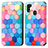 Custodia Portafoglio In Pelle Fantasia Modello Cover con Supporto S02D per Samsung Galaxy M21