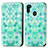 Custodia Portafoglio In Pelle Fantasia Modello Cover con Supporto S02D per Samsung Galaxy M30s