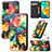 Custodia Portafoglio In Pelle Fantasia Modello Cover con Supporto S02D per Samsung Galaxy M32 4G