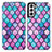 Custodia Portafoglio In Pelle Fantasia Modello Cover con Supporto S02D per Samsung Galaxy S21 5G