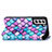 Custodia Portafoglio In Pelle Fantasia Modello Cover con Supporto S02D per Samsung Galaxy S21 5G