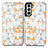 Custodia Portafoglio In Pelle Fantasia Modello Cover con Supporto S02D per Samsung Galaxy S21 Plus 5G