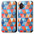 Custodia Portafoglio In Pelle Fantasia Modello Cover con Supporto S02D per Samsung Galaxy XCover 6 Pro 5G Marrone