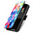 Custodia Portafoglio In Pelle Fantasia Modello Cover con Supporto S02D per Samsung Galaxy Z Fold4 5G Colorato