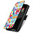 Custodia Portafoglio In Pelle Fantasia Modello Cover con Supporto S02D per Samsung Galaxy Z Fold4 5G Multicolore
