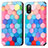 Custodia Portafoglio In Pelle Fantasia Modello Cover con Supporto S02D per Sony Xperia Ace II