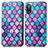 Custodia Portafoglio In Pelle Fantasia Modello Cover con Supporto S02D per Sony Xperia Ace II Viola