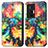 Custodia Portafoglio In Pelle Fantasia Modello Cover con Supporto S02D per Vivo X70 Pro 5G Multicolore