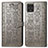 Custodia Portafoglio In Pelle Fantasia Modello Cover con Supporto S03D per Google Pixel 4 XL Grigio