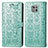 Custodia Portafoglio In Pelle Fantasia Modello Cover con Supporto S03D per Motorola Moto G Power (2021) Verde