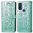 Custodia Portafoglio In Pelle Fantasia Modello Cover con Supporto S03D per Motorola Moto G Pure