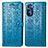 Custodia Portafoglio In Pelle Fantasia Modello Cover con Supporto S03D per Motorola Moto G Stylus (2022) 4G Blu