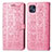 Custodia Portafoglio In Pelle Fantasia Modello Cover con Supporto S03D per Motorola Moto G50 5G Rosa