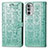 Custodia Portafoglio In Pelle Fantasia Modello Cover con Supporto S03D per Motorola Moto G52j 5G