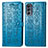 Custodia Portafoglio In Pelle Fantasia Modello Cover con Supporto S03D per Motorola Moto G62 5G