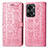 Custodia Portafoglio In Pelle Fantasia Modello Cover con Supporto S03D per OnePlus Nord 2T 5G Rosa