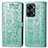 Custodia Portafoglio In Pelle Fantasia Modello Cover con Supporto S03D per OnePlus Nord 2T 5G Verde