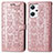 Custodia Portafoglio In Pelle Fantasia Modello Cover con Supporto S03D per Oppo Reno7 A